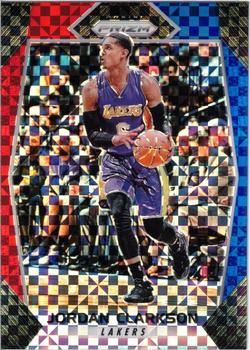 2017-18 Panini Prizm - Prizms Red White and Blue #286 Jordan Clarkson Front