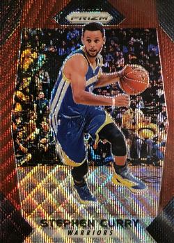 2017-18 Panini Prizm - Prizms Ruby Wave #41 Stephen Curry Front