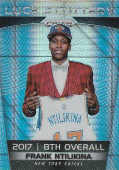 2017-18 Panini Prizm - Luck of the Lottery Prizms Hyper #LL-FNT Frank Ntilikina Front