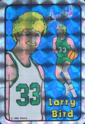 1985 Prism Jewel NBA Stickers #NNO Larry Bird Front