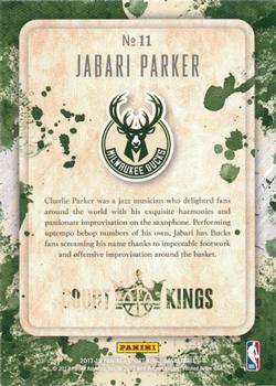 2017-18 Panini Court Kings - Emerging Artists #11 Jabari Parker Back