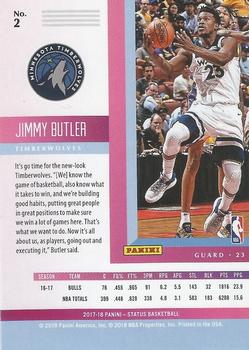 2017-18 Panini Status #2 Jimmy Butler Back