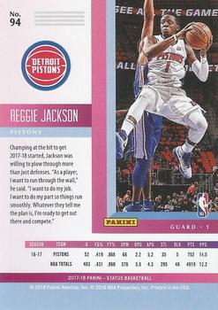 2017-18 Panini Status #94 Reggie Jackson Back
