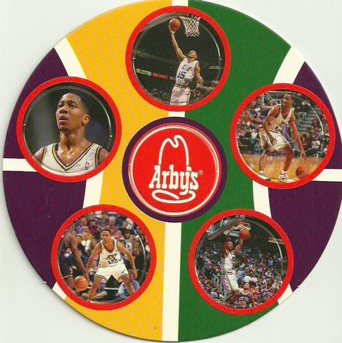 1995-96 Arby's Utah Jazz Discs #NNO Jamie Watson Front