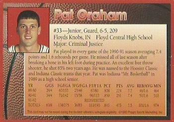 1992-93 Indiana Hoosiers #NNO Pat Graham Back
