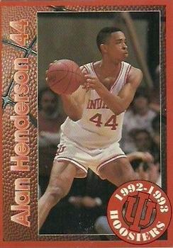 1992-93 Indiana Hoosiers #NNO Alan Henderson Front