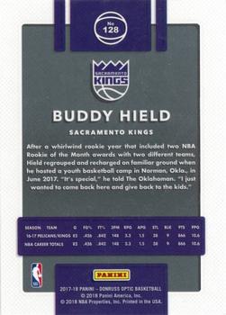 2017-18 Donruss Optic #128 Buddy Hield Back