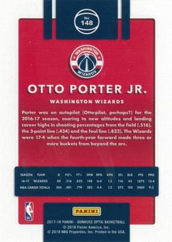 2017-18 Donruss Optic #148 Otto Porter Jr. Back