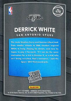 2017-18 Donruss Optic #172 Derrick White Back