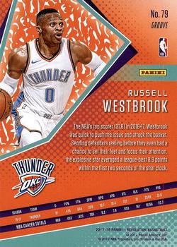 2017-18 Panini Revolution - Groove #79 Russell Westbrook Back