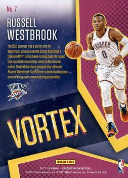 2017-18 Panini Revolution - Vortex #7 Russell Westbrook Back