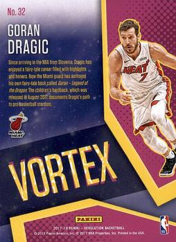 2017-18 Panini Revolution - Vortex #32 Goran Dragic Back