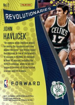 2017-18 Panini Revolution - Revolutionaries #2 John Havlicek Back