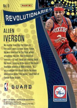 2017-18 Panini Revolution - Revolutionaries #9 Allen Iverson Back