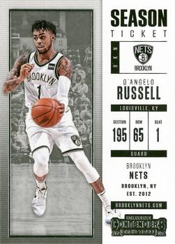 2017-18 Panini Contenders #29 D'Angelo Russell Front