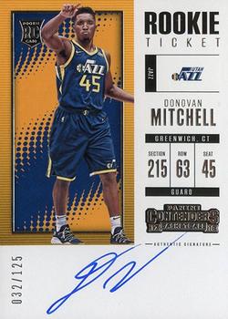 2017-18 Panini Contenders #113 Donovan Mitchell Front
