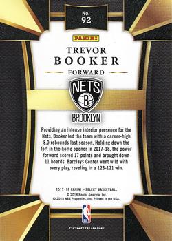 2017-18 Panini Select #92 Trevor Booker Back