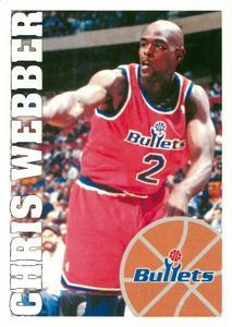 1995-96 Panini NBA Stickers (Brazil/Portuguese) #63 Chris Webber Front