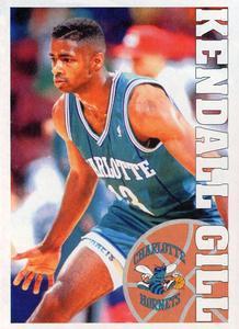 1995-96 Panini NBA Stickers (Brazil/Portuguese) #77 Kendall Gill Front