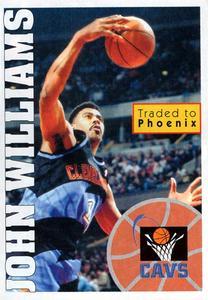 1995-96 Panini NBA Stickers (Brazil/Portuguese) #99 John Williams Front