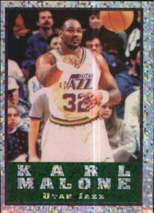 1995-96 Panini NBA Stickers (Brazil/Portuguese) #274 Karl Malone Front