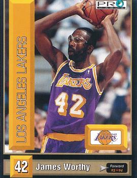 1994-95 Pro Cards French Sports Action Basket #5906 James Worthy Front