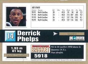 1994-95 Pro Cards French Sports Action Basket #5918 Derrick Phelps Back