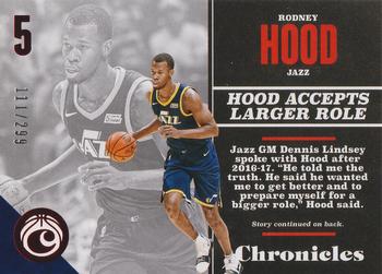 2017-18 Panini Chronicles - Red #61 Rodney Hood Front