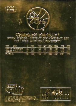 1997-98 Fleer 23KT Gold #NNO Charles Barkley Back