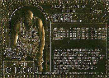 1997-98 Fleer 23KT Gold #NNO Shaquille O'Neal Back