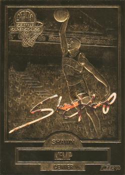 1997-98 Fleer 23KT Gold - Holographic Foil Facsimile Autographs #NNO Shawn Kemp Front