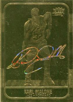 1997-98 Fleer 23KT Gold - Holographic Foil Facsimile Autographs #NNO Karl Malone Front