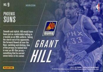 2017-18 Panini Prestige - All-Time Greats Horizon #9 Grant Hill Back