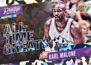 2017-18 Panini Prestige - All-Time Greats Crystal #15 Karl Malone Front