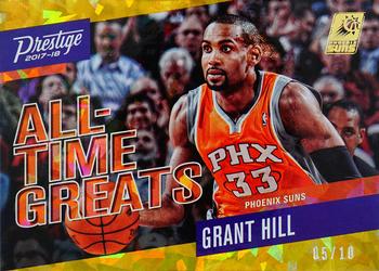 2017-18 Panini Prestige - All-Time Greats Crystal Gold #9 Grant Hill Front