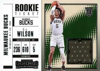2017-18 Panini Contenders - Rookie Ticket Swatches #RTS-15 D.J. Wilson Front