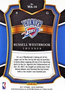 2017-18 Panini Select - With Authority #WA-14 Russell Westbrook Back