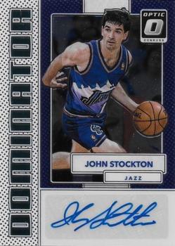 2017-18 Donruss Optic - Dominator Signatures #8 John Stockton Front