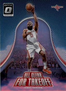 2017-18 Donruss Optic - All Clear for Takeoff Holo #10 James Harden Front