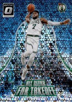 2017-18 Donruss Optic - All Clear for Takeoff Fast Break Holo #6 Jaylen Brown Front