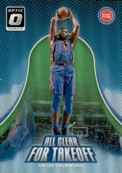 2017-18 Donruss Optic - All Clear for Takeoff Lime Green #3 Andre Drummond Front