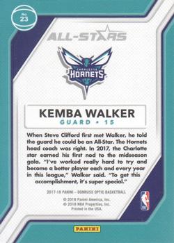 2017-18 Donruss Optic - All Stars #23 Kemba Walker Back