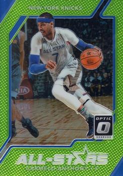 2017-18 Donruss Optic - All Stars Lime Green #25 Carmelo Anthony Front