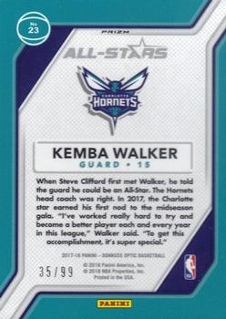 2017-18 Donruss Optic - All Stars Red #23 Kemba Walker Back