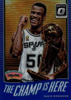 2017-18 Donruss Optic - The Champ is Here Blue #3 David Robinson Front
