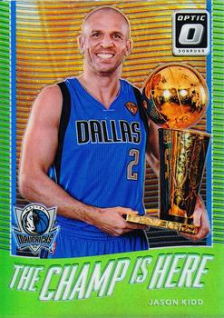 2017-18 Donruss Optic - The Champ is Here Lime Green #9 Jason Kidd Front