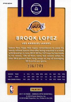 2017-18 Donruss Optic - Premium Box Set #68 Brook Lopez Back