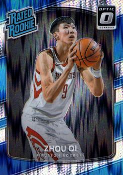 2017-18 Donruss Optic - Rated Rookie Shock #151 Zhou Qi Front