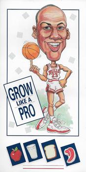 1989-90 Wisconsin Dairy Council Chicago Bulls #NNO Michael Jordan Front