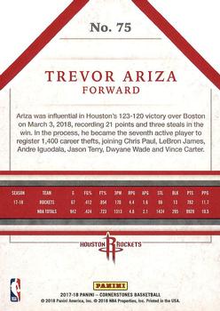 2017-18 Panini Cornerstones #75 Trevor Ariza Back